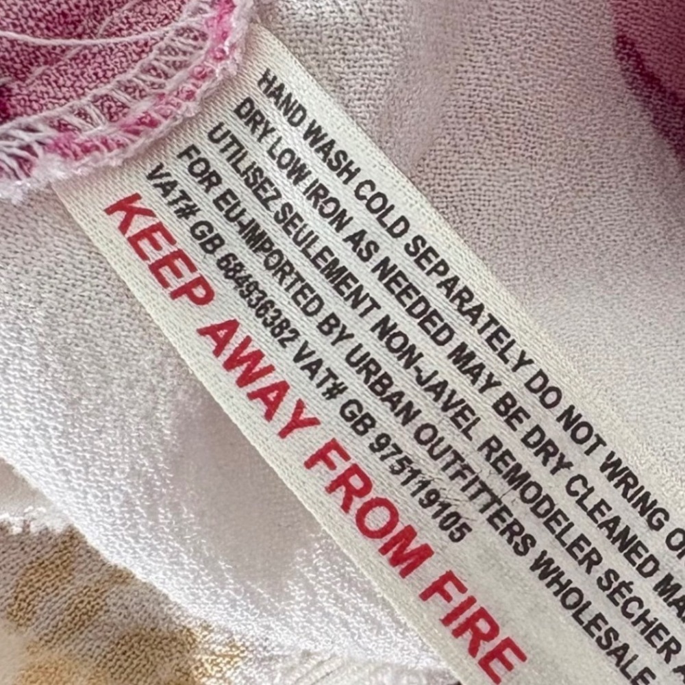 Intimately Free People Floral Halter Bodysuit Pink Green White XS Coastal Resort - Picture 6 of 9